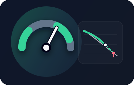 Burn Rate Coach gauge and pacing trajectory illustration
